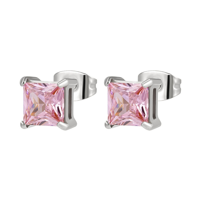 ANNEBRAUNER Square Pink Earrings