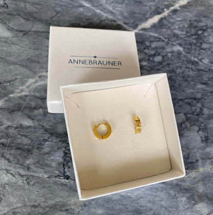 ANNEBRAUNER Sun Creole 11 mm 18K Guldbelagt