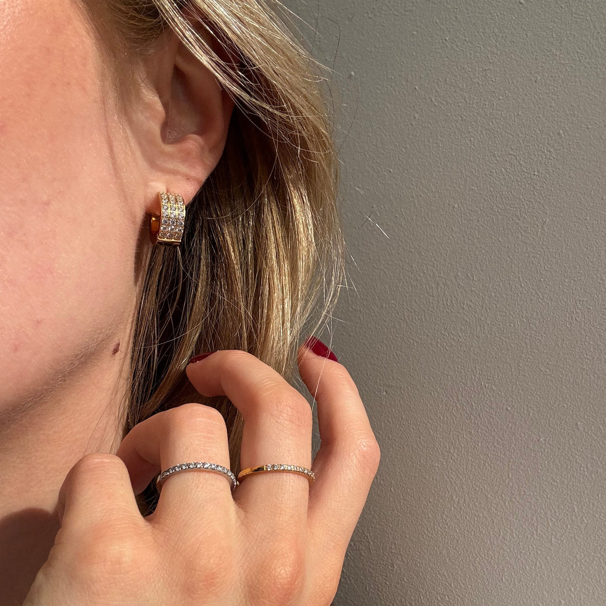 ANNEBRAUNER Creole Triple Line 18K Guldbelagt