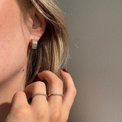 ANNEBRAUNER Creole Triple Line 18K Guldbelagt