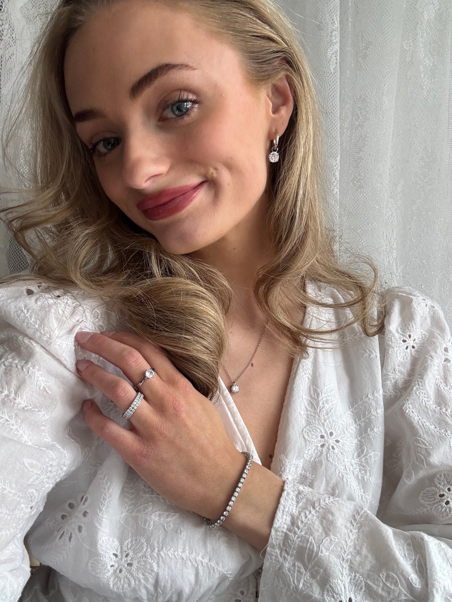 ANNEBRAUNER Tennis Petite Armbånd