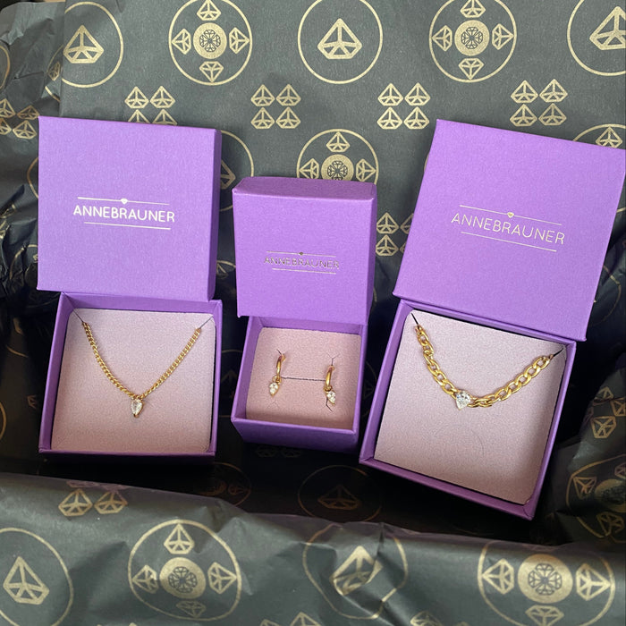 ANNEBRAUNER Drop Gaveæske (3 smykker) - Limited Edition