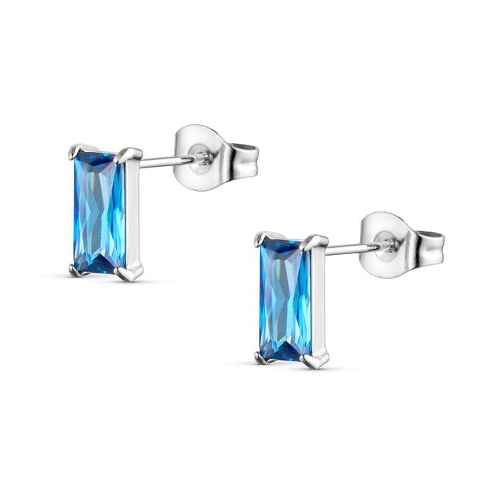 ANNEBRAUNER Empress 4x8mm Sapphire Øreringe