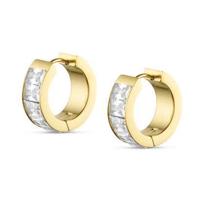 ANNEBRAUNER Zirconia Hoops 18K Guldbelagt