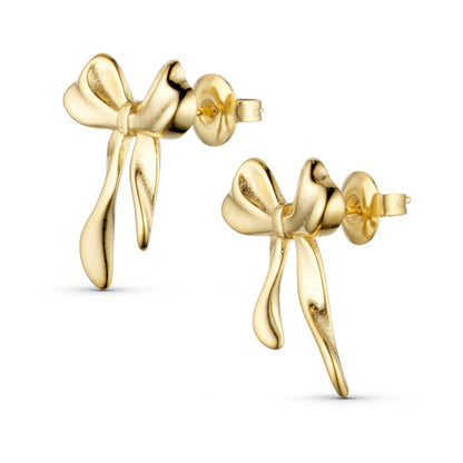 ANNEBRAUNER Lovely Bow Øreringe 18K Guldbelagt