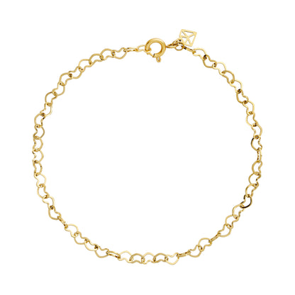 ANNEBRAUNER Heart Armbånd 18K Guldbelagt