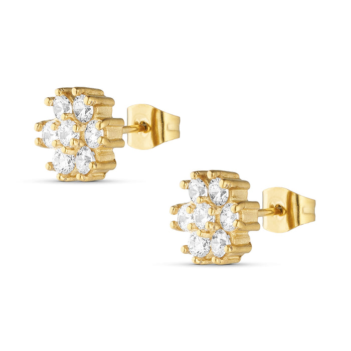 ANNEBRAUNER Flower Ørestikker 18K Guldbelagt