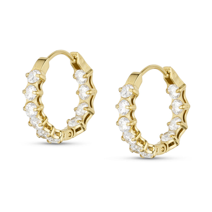 ANNEBRAUNER Estelle Creole Øreringe 18K Guldbelagt