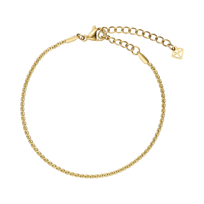 ANNEBRAUNER S-Shape Armbånd 18K Guldbelagt