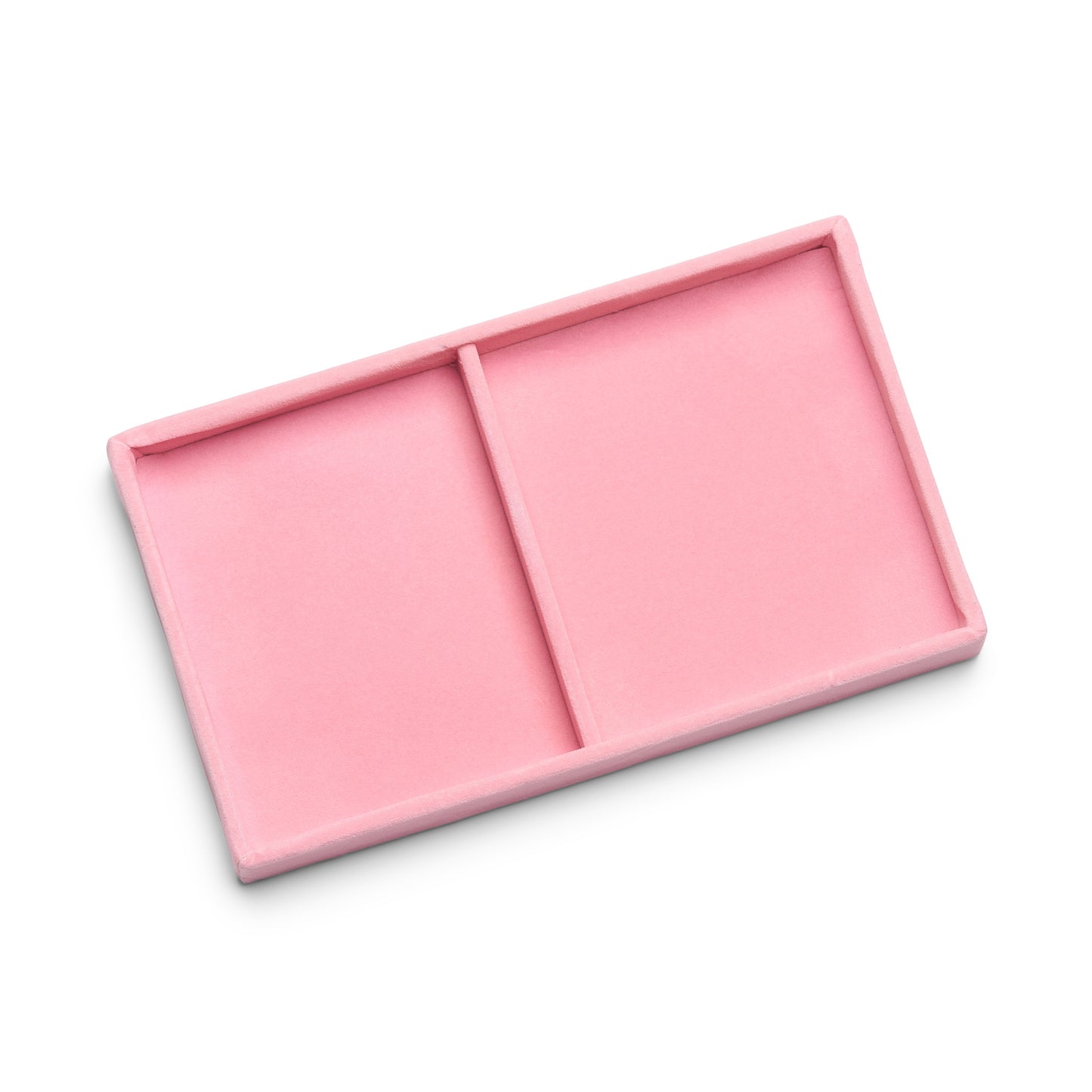 ANNEBRRAUNER Velour Smykkebakke 2 Sektioner Pink