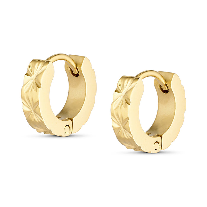 ANNEBRAUNER Sun Creoler 11 mm 18K Guldbelagt