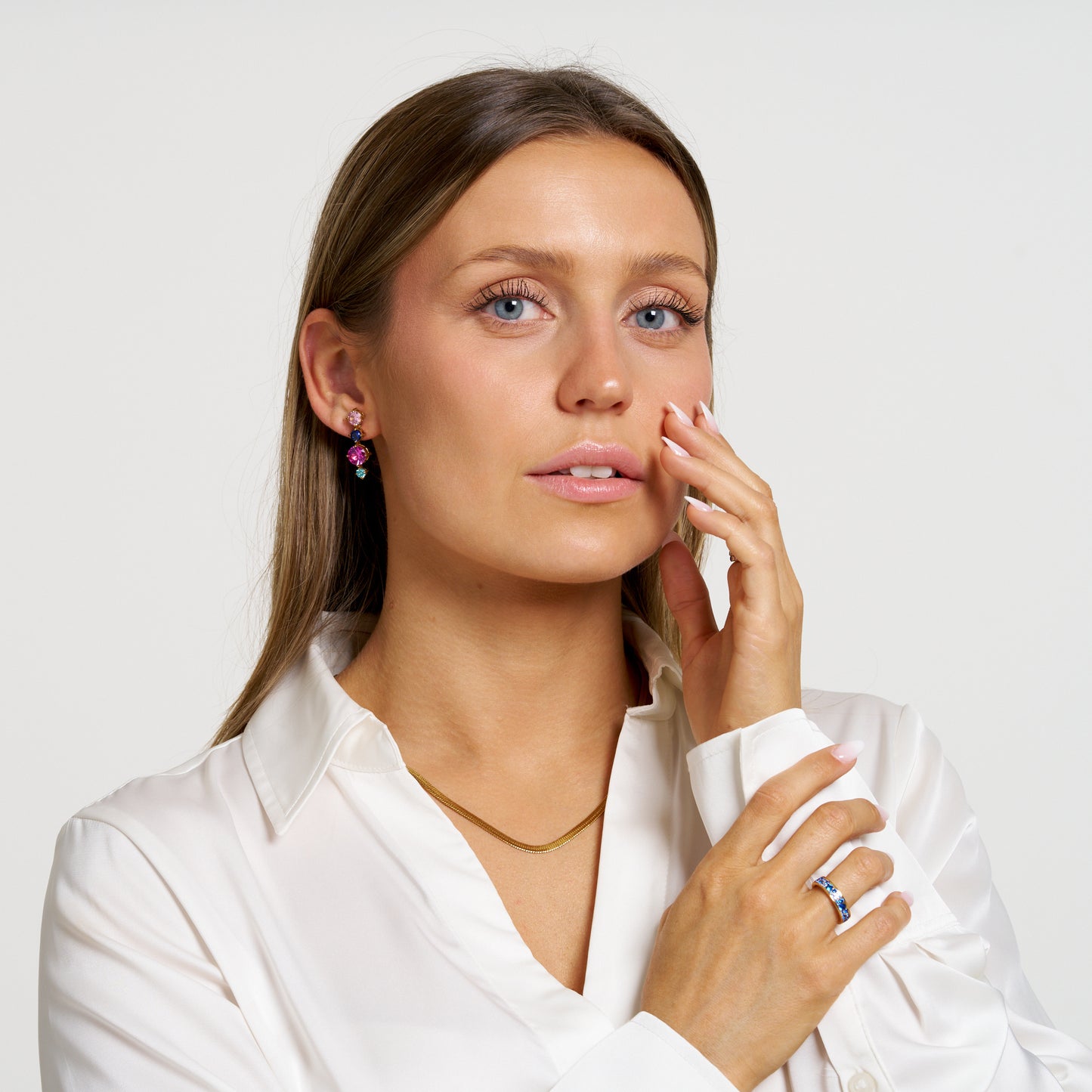 ANNEBRAUNER Snake 4 mm Halskæde 18K Guldbelagt