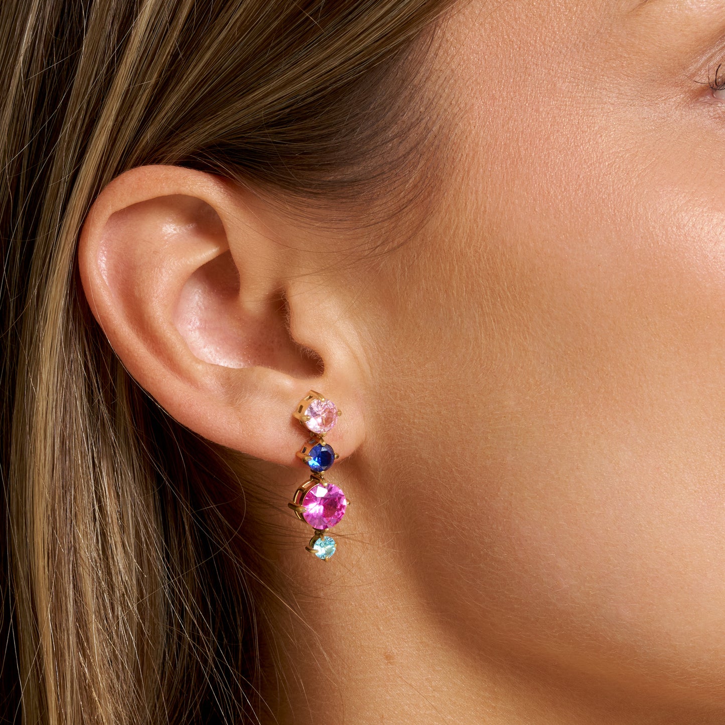 ANNEBRAUNER Madrid Mix Øreringe 18K Guldbelagt