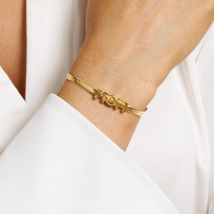 ANNEBRAUNER MOM Snake Armbånd 18K Guldbelagt