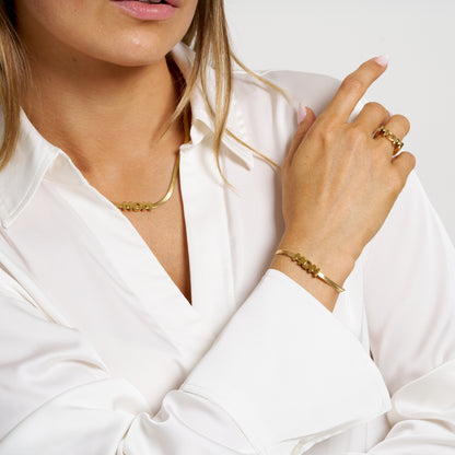 ANNEBRAUNER MOM Snake Armbånd 18K Guldbelagt
