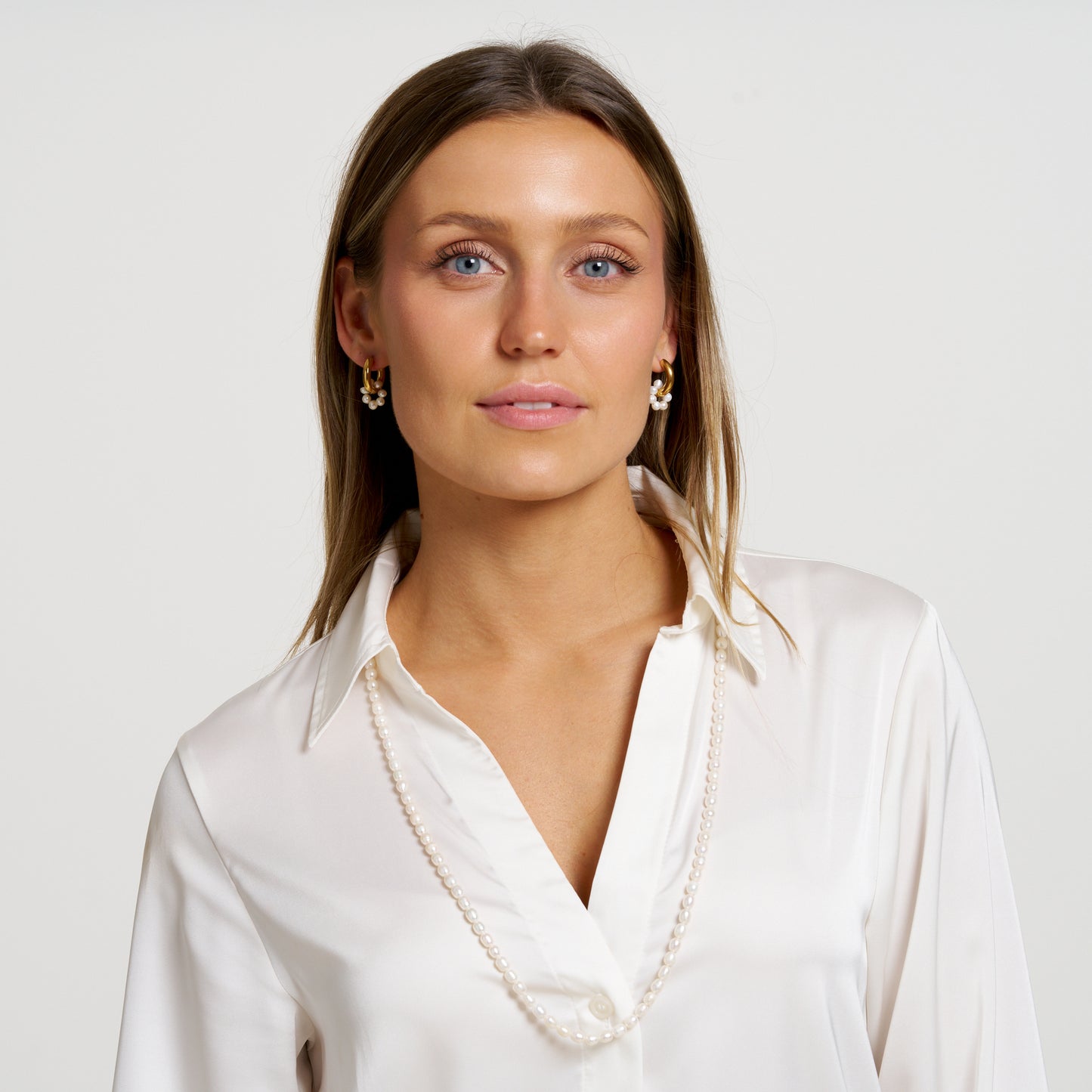 ANNEBRAUNER Pearl 80 cm Halskæde 18K Guldbelagt