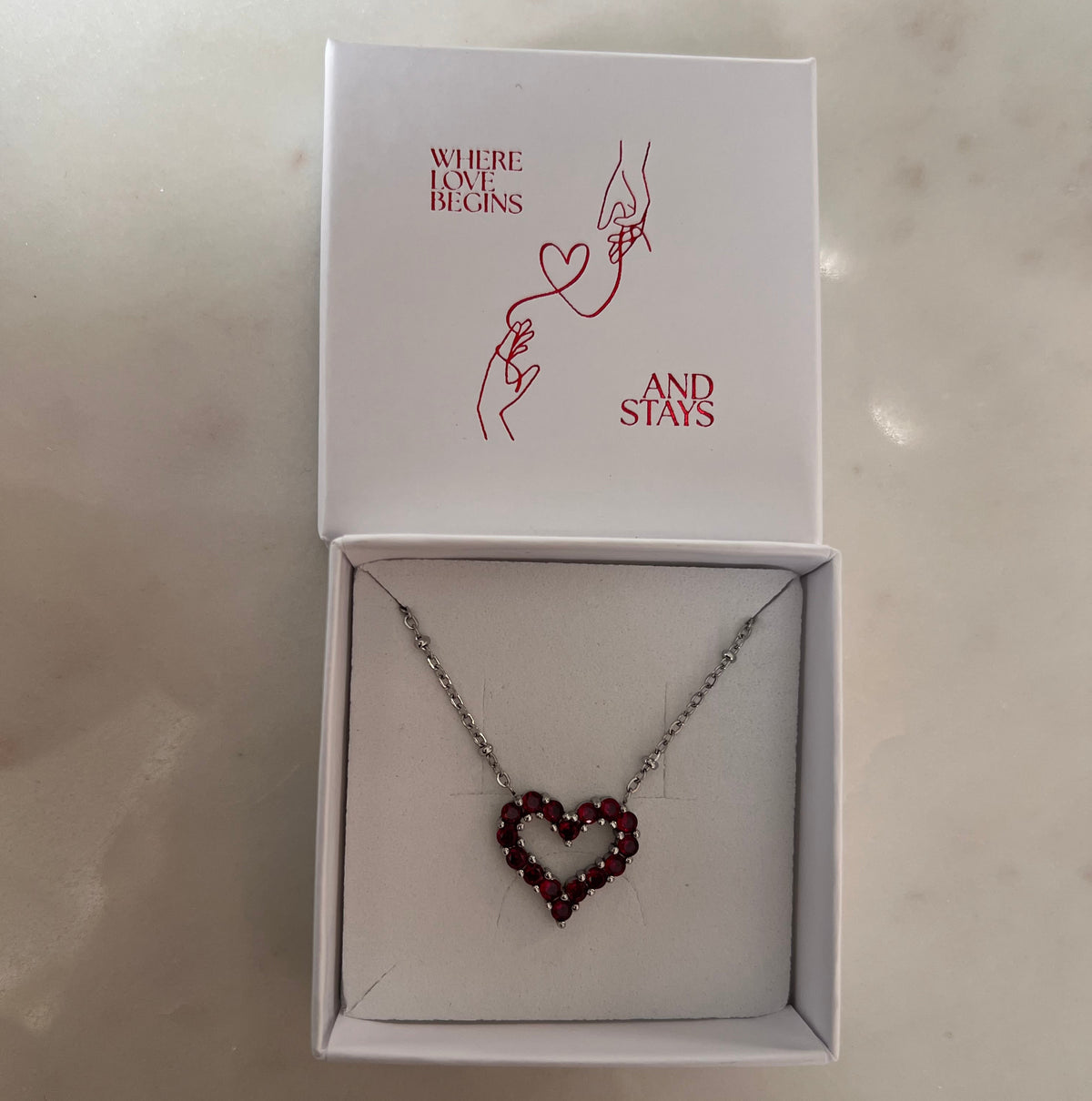 ANNEBRAUNER Big Red Heart Limited Edition Halskæde