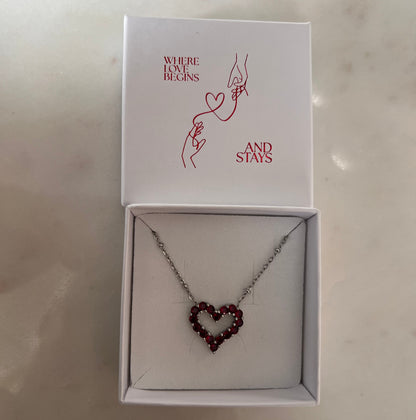 ANNEBRAUNER Big Red Heart Limited Edition Halskæde