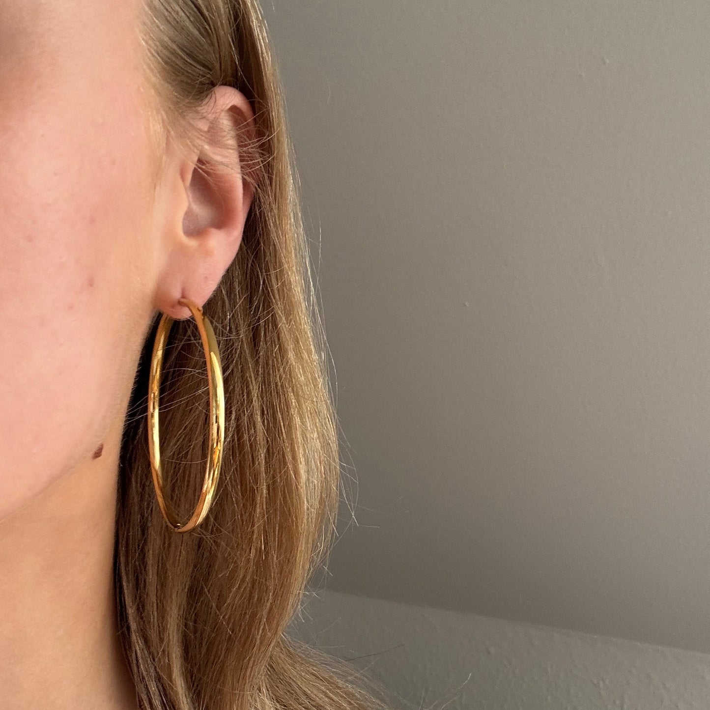 ANNEBRAUNER Hoops 60 mm 18K Guldbelagt