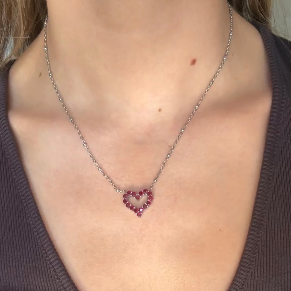 ANNEBRAUNER Big Red Heart Limited Edition Halskæde
