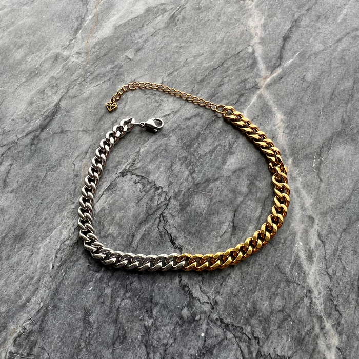 ANNEBRAUNER Chunky Panzer Mix Ankle Chain