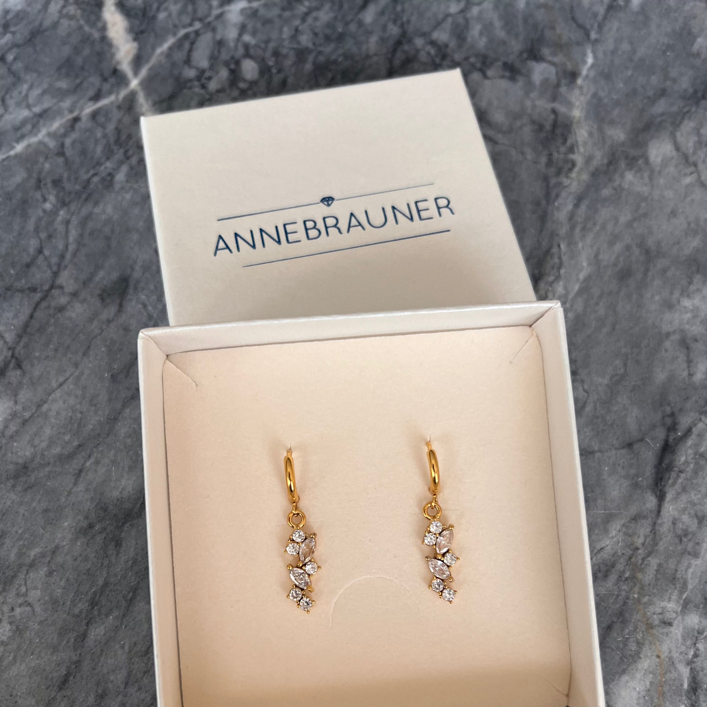 ANNEBRAUNER Party Princess Øreringe 18K Guldbelagt