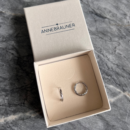ANNEBRAUNER Classic Hoops Medium øreringe