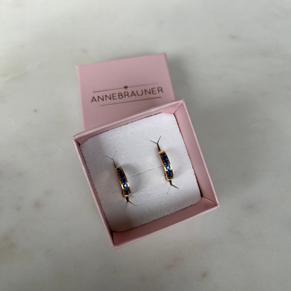ANNEBRAUNER Creole Line Sapphire 18K Guldbelagt
