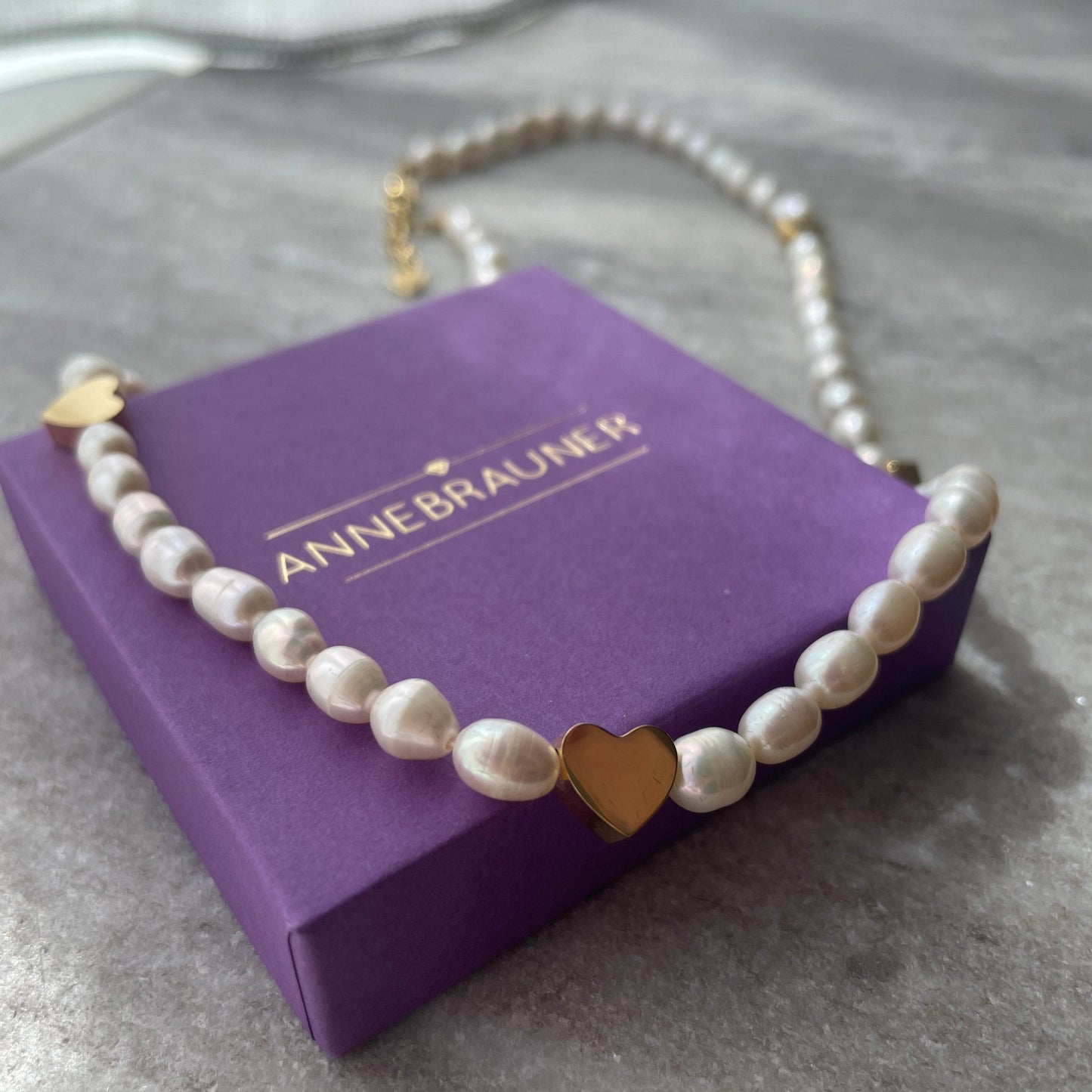 ANNEBRAUNER Pearl Love Necklace