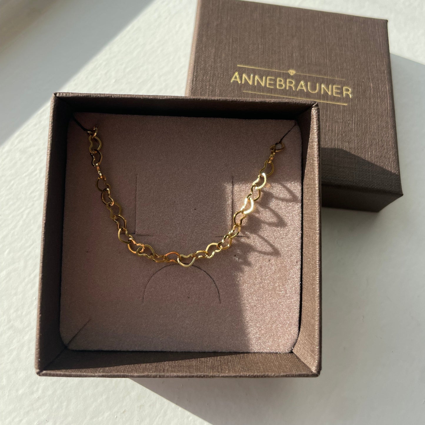 ANNEBRAUNER Heart Armbånd 18K Guldbelagt