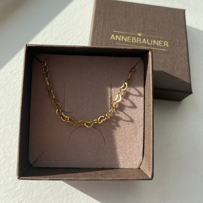 ANNEBRAUNER Heart Armbånd 18K Guldbelagt