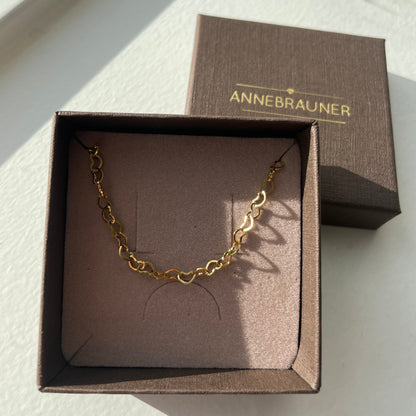 ANNEBRAUNER Heart Armbånd 18K Guldbelagt