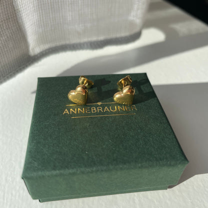 ANNEBRAUNER Palermo Heart Øreringe 18K Guldbelagt