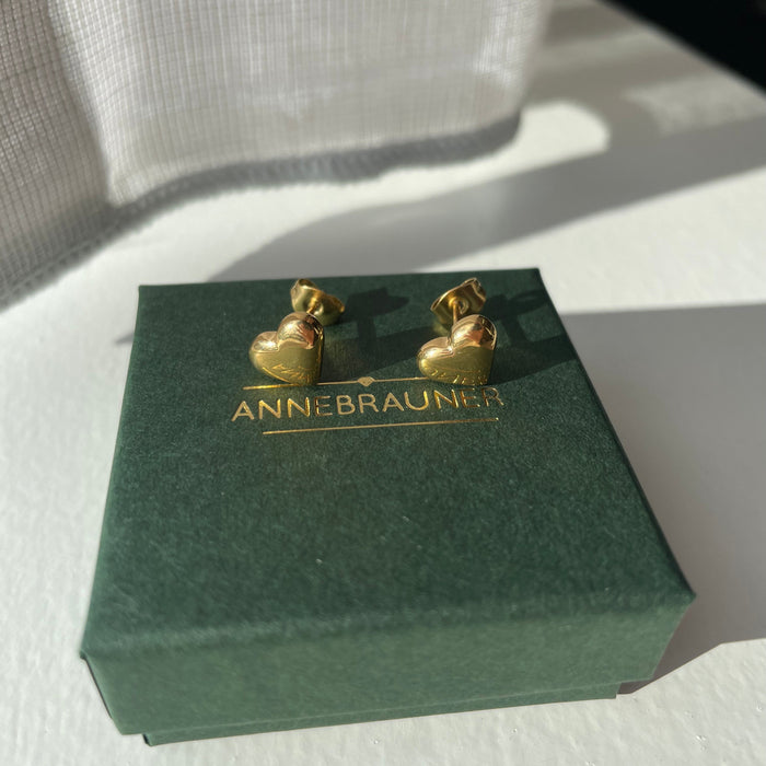 ANNEBRAUNER Palermo Heart Øreringe 18K Guldbelagt