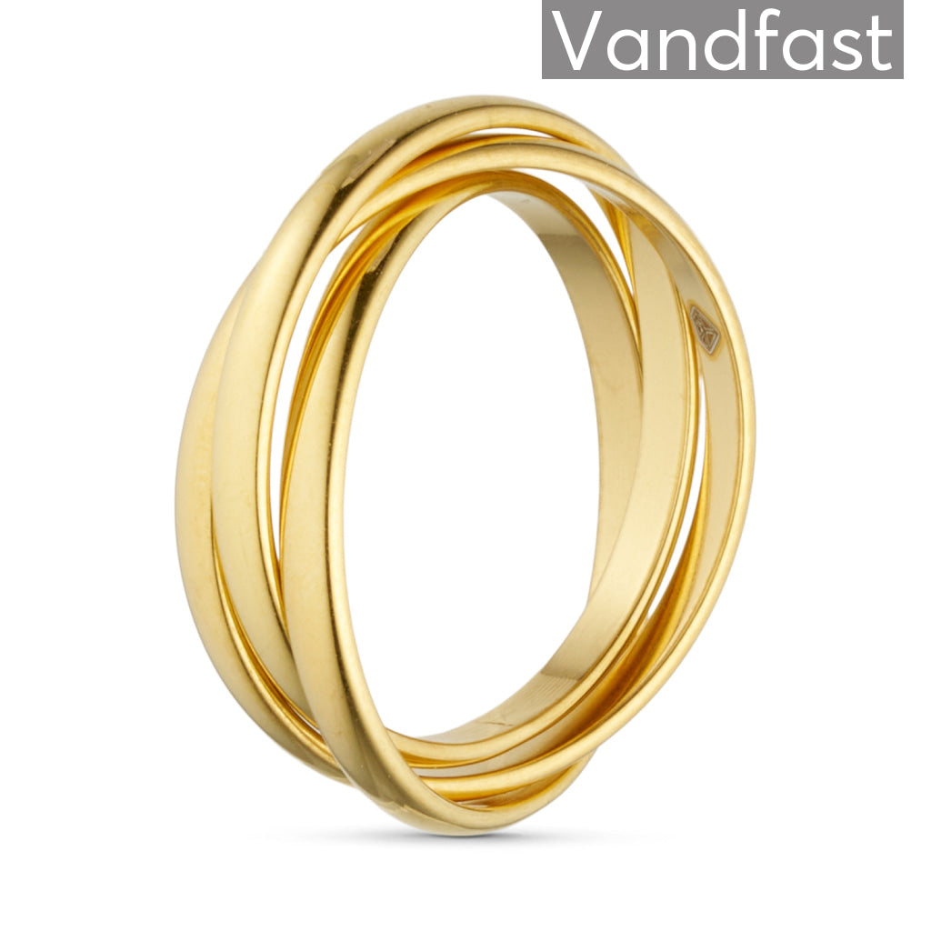 ANNEBRAUNER 3 In 1 Ring 18K Guldbelagt