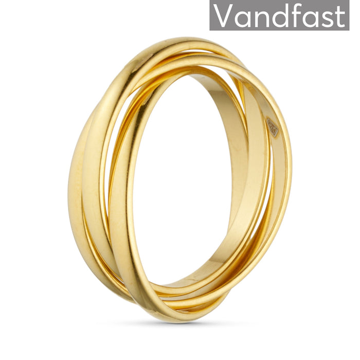 ANNEBRAUNER 3 In 1 Ring 18K Guldbelagt