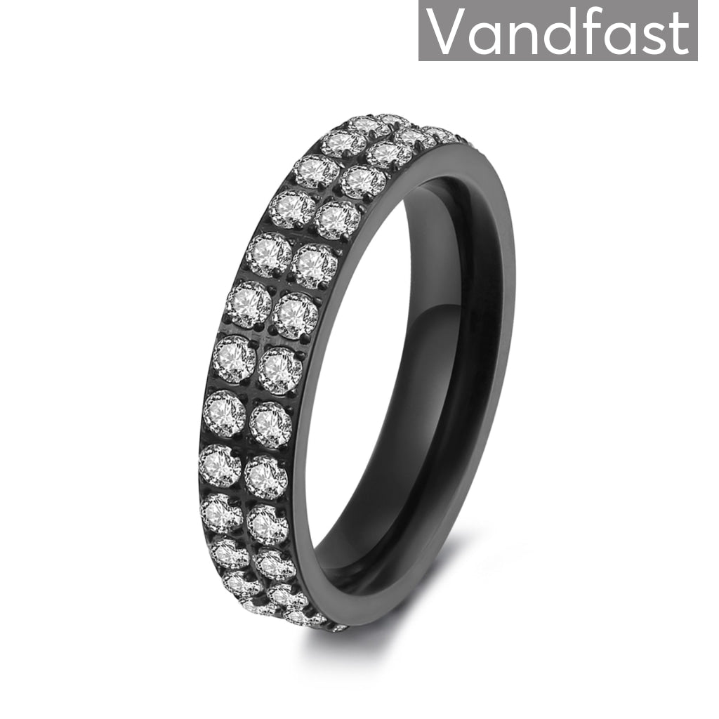 Annebrauner Alliance Black/White Ring