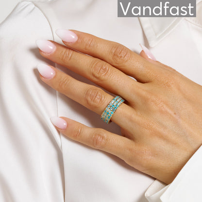 ANNEBRAUNER Alliance Blue Mix Ring 18K Guldbelagt