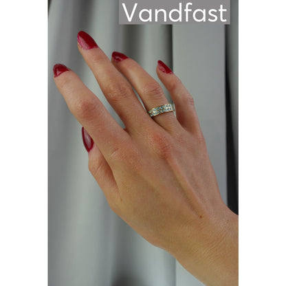 ANNEBRAUNER Alliance L-Aquamarine Ring 18K Guldbelagt
