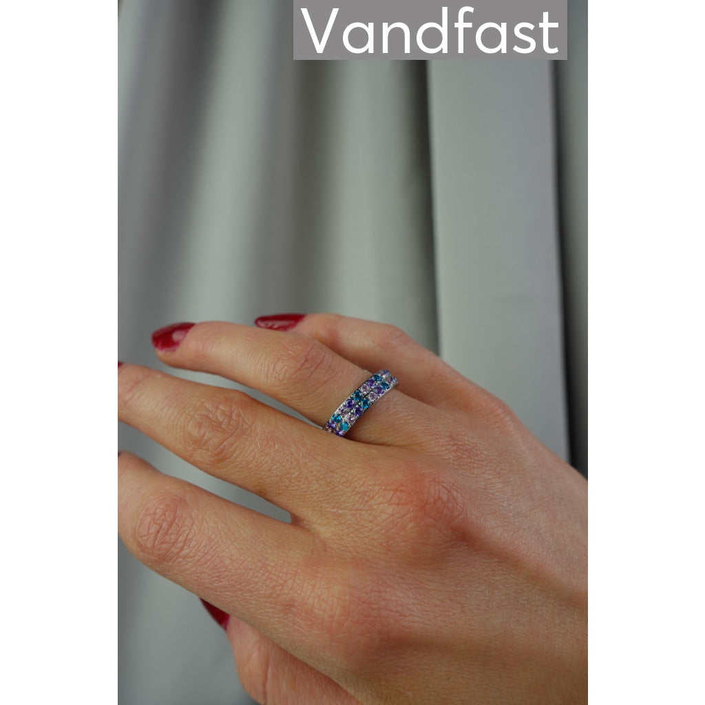 ANNEBRAUNER Alliance Pink/Blue Topaz Mix Ring