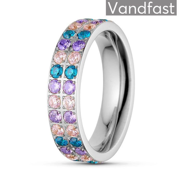 ANNEBRAUNER Alliance Pink/Blue Topaz Mix Ring