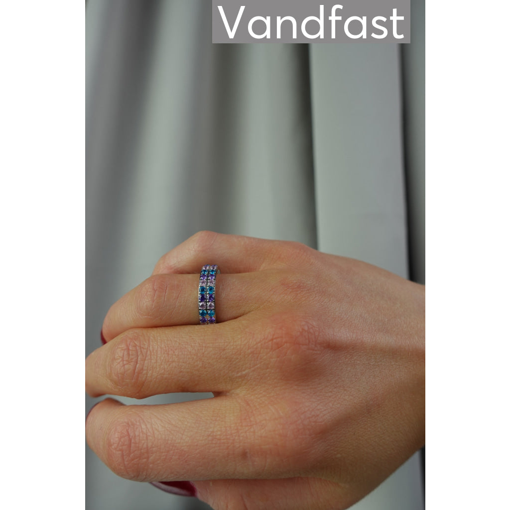 ANNEBRAUNER Alliance Pink/Blue Topaz Mix Ring