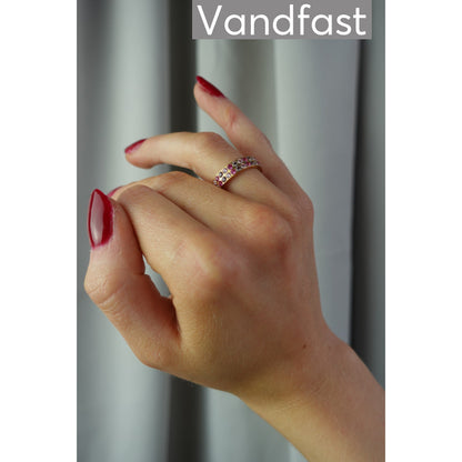 ANNEBRAUNER Alliance Rose/Pink Mix Ring 18K Guldbelagt
