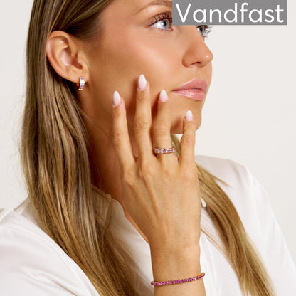 ANNEBRAUNER Alliance Rose/Violet Mix Ring 18K Guldbelagt