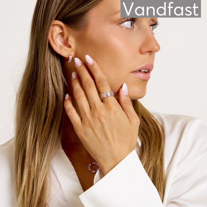 ANNEBRAUNER Alliance Rose/Violet Mix Ring 18K Guldbelagt