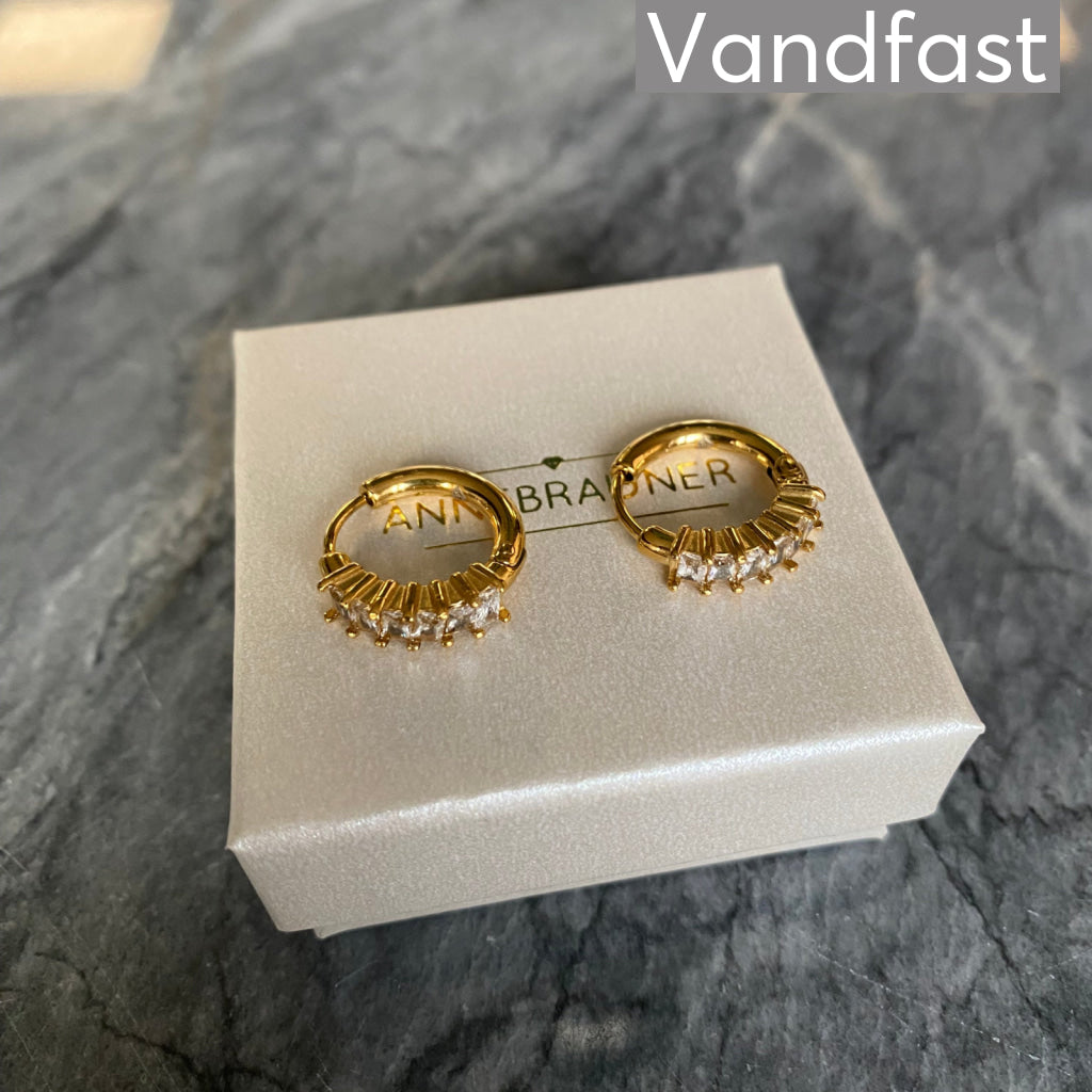 ANNEBRAUNER Amara Creole Øreringe 18K Guldbelagte