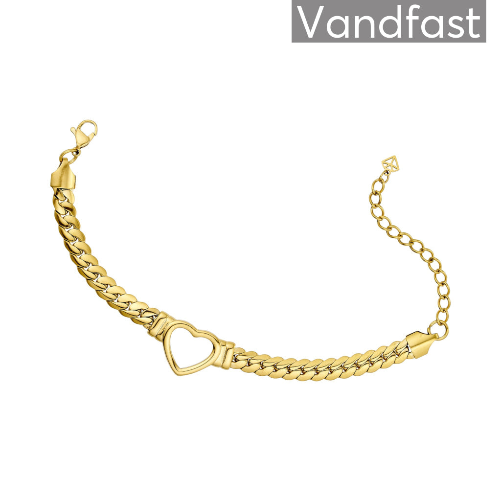 ANNEBRAUNER Armadillo Heart Armbånd 18K Guldbelagt