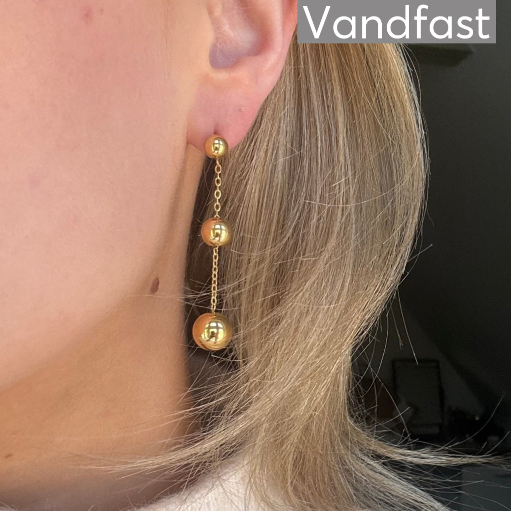 ANNEBRAUNER Ball Chain Øreringe 18K Guldbelagt - Ørering