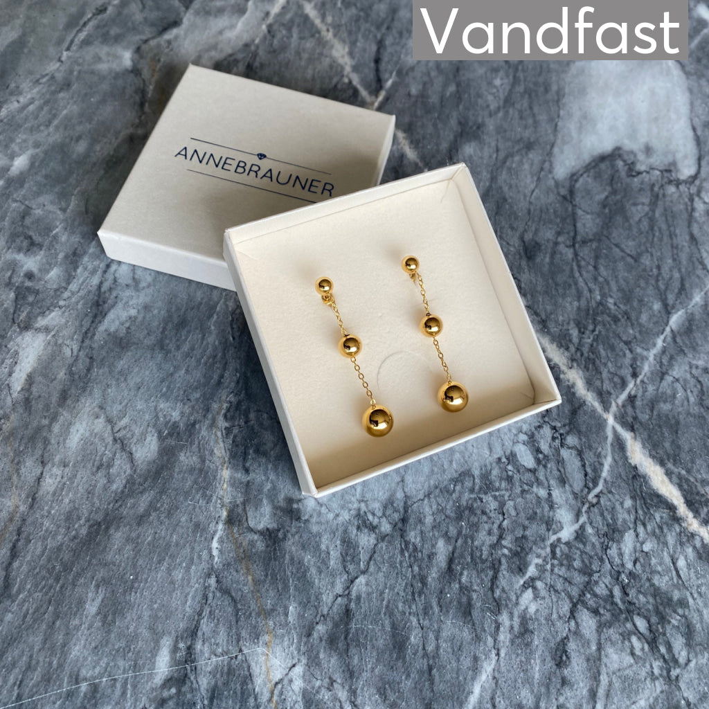 ANNEBRAUNER Ball Chain Øreringe 18K Guldbelagt - Ørering