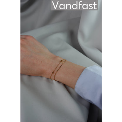 ANNEBRAUNER Ball Mix Snake Armbånd 18K Guldbelagt